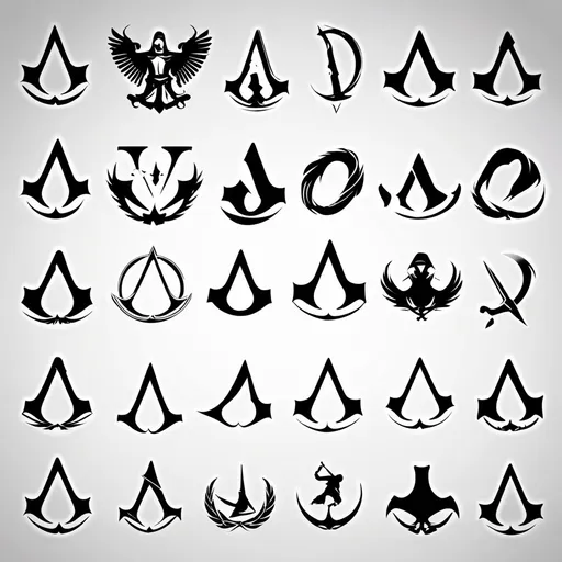 Prompt: All Assassin's Creed logos in one