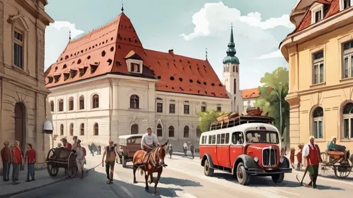 Prompt: Mix of the scenes of hungarian heritage as an illustration for a book
