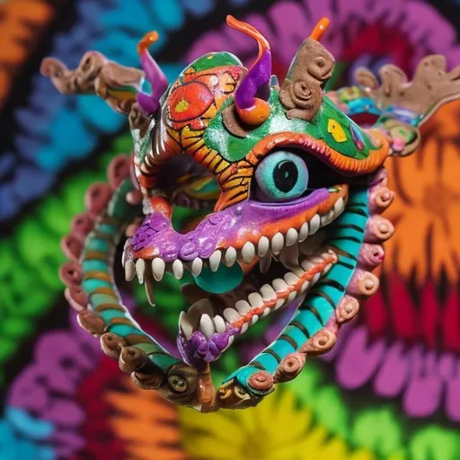 Prompt: Alebrije con cara de mindflyer