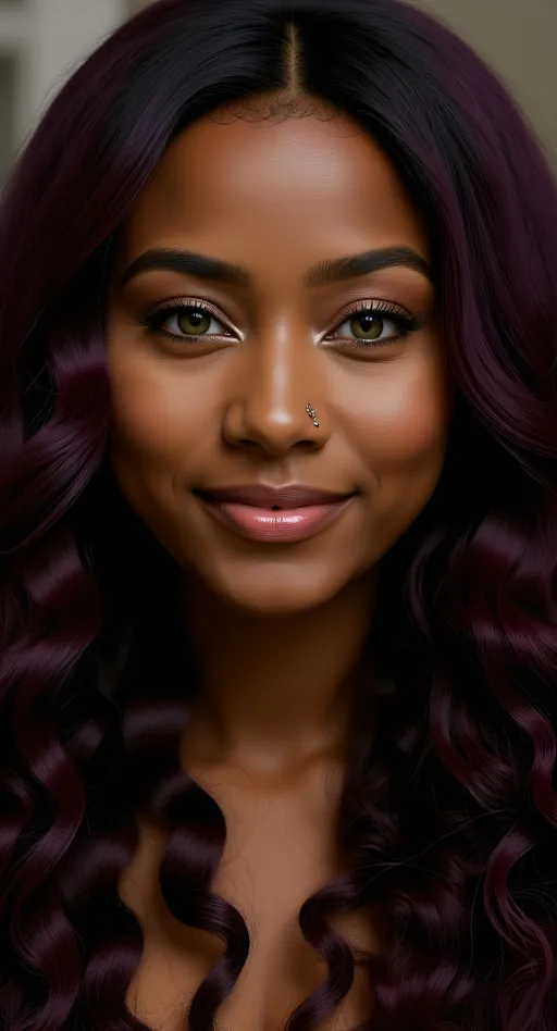 Prompt: Photorealistic photo. Close-up of eyes and nose, neutral expression

Maintain the exact face, hair, and outfit