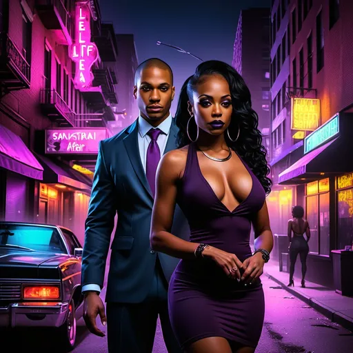 Prompt: make gangster, street-life and gritty going off In the heart of the city, where neon lights cast long shadows and secrets are currency, six lives intertwined in a web of desire, betrayal,and ambition. Tasha Willams, a successful real estate agent, harbors a secret affair with a powerful client. Monique Harris, a single mother and bartender, dreams of a better life for her and her son. Keisha Brown, a dedicated social worker, faces moral dilemmas as she helps at-risk youth. Their lives intersect with Marcus “Van” Johnson, a charismatic nightclub owner with a mysterious path, Dante “D” Williams, a former athlete turned personal trainer, and Jamal “Jay” Thompson, a tech entrepreneur with unspoken feelings for Monique.

As each character navigates their double lives, they uncover truths that could shatter their worlds or set them free. “Secrets In The City” delves into the hidden corners of urban life,revealing the passions and perils that lie beneath the surface.

make it more gangster and thuggish nand gritty


