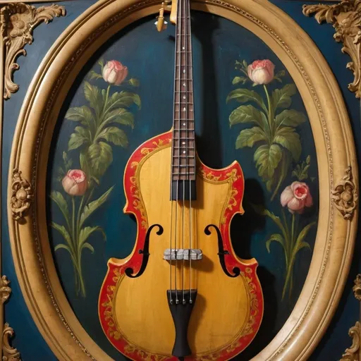 Prompt: A bass that was painted in a renaissance artstyle