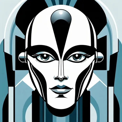 Prompt: Art Deco-style robot face
Minimal style