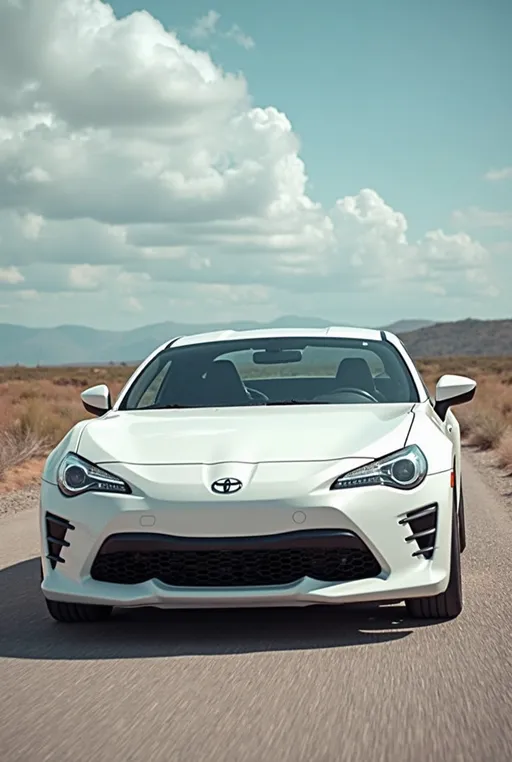 Prompt: Change car color in to white