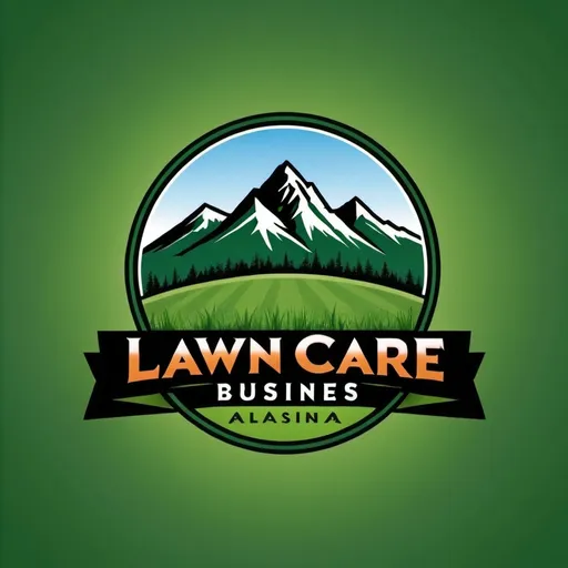 Prompt: create a logo for a lawn care business in Boise Idaho incorporating the mountains
