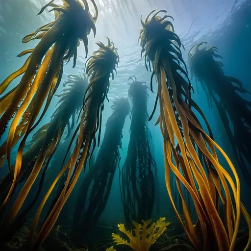 Prompt: pacific kelp forest 
