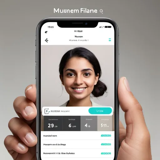 Prompt: Muneem.ai - Muneem means accountant. The primary focus of this app is to educate me on my own financial habits and serve as a compass—like the Fitbit I use for tracking my physical health. i want you to borrow styles from other personal finance apps to build a few images to set the theme and logo of Muneem.