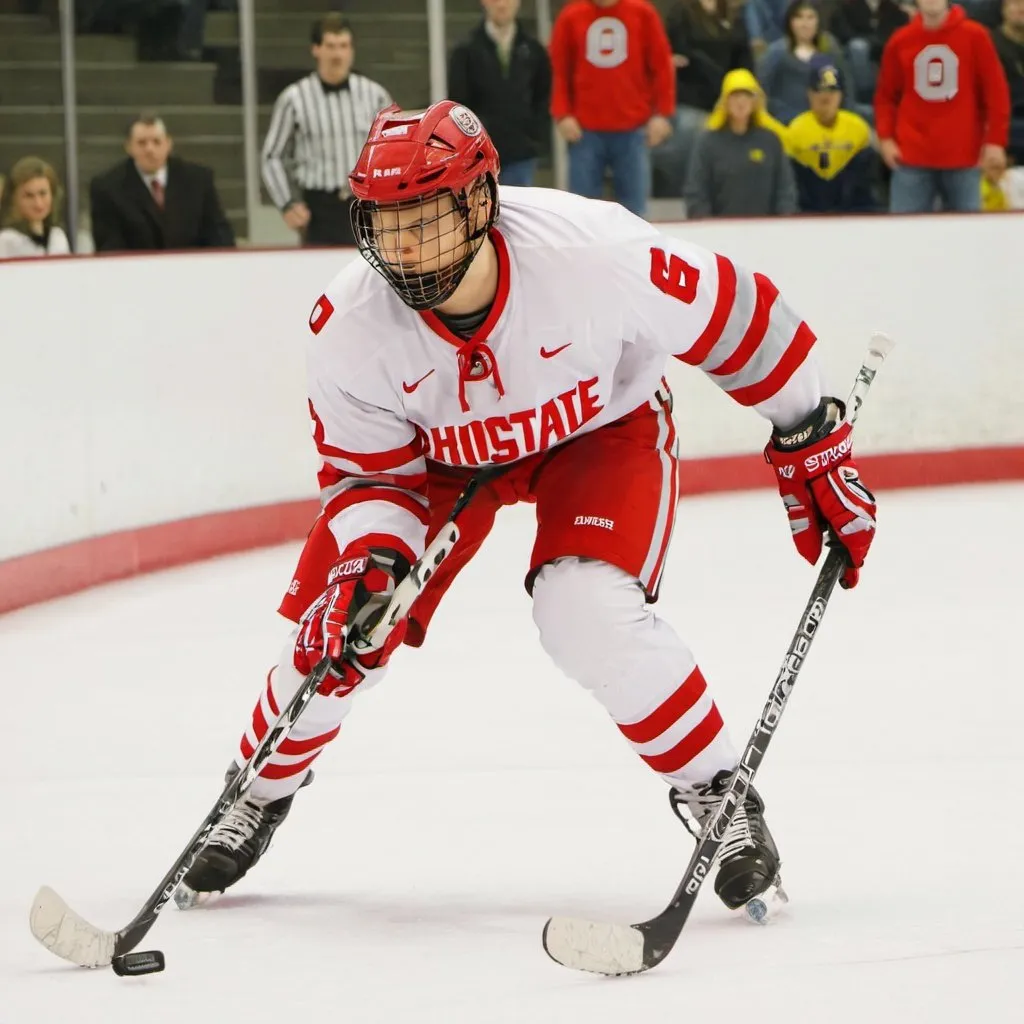 Prompt: Ohio State Vs Michigan College Hockey 
