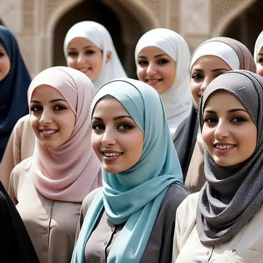 Prompt: Muslim women 