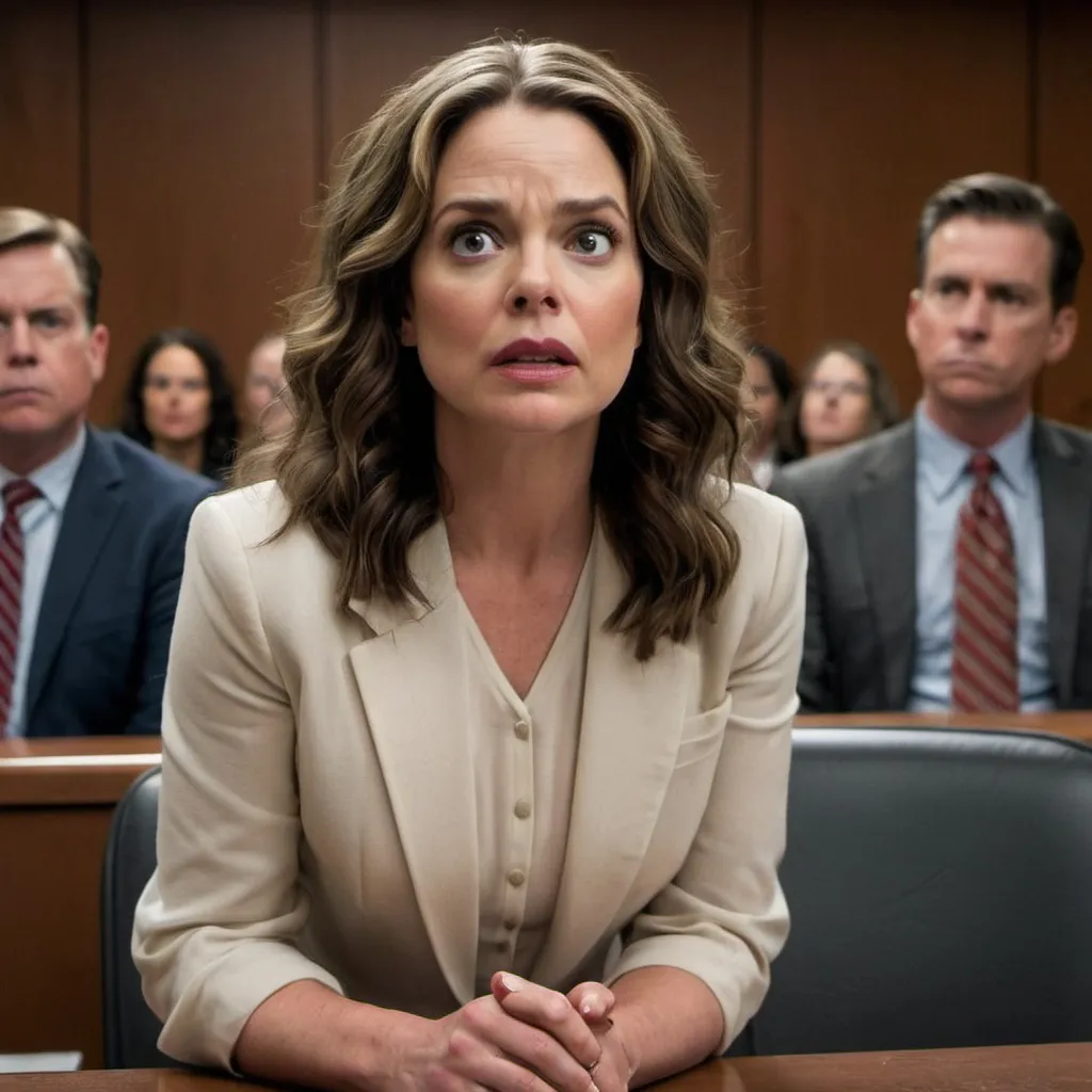 Prompt: I got the memo update
The important thing is not to panic 
After all she's an actress in her own play
Only not a good actress and jury will see it belongs on Lifetime any day 