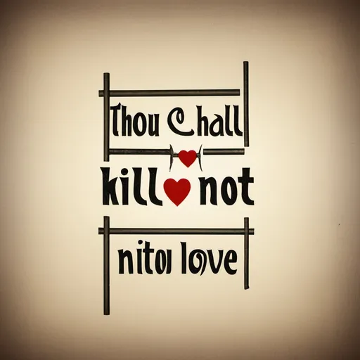 Prompt: Thou shall not kill love