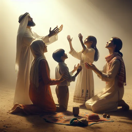 Prompt: Father please hold on to us we are in great need of You 