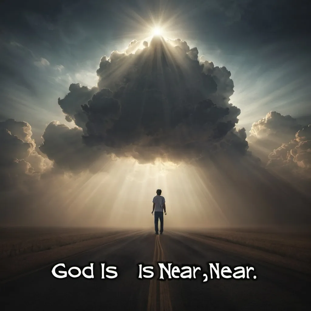 Prompt: God is near 