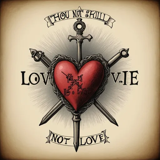 Prompt: Thou shall not kill love