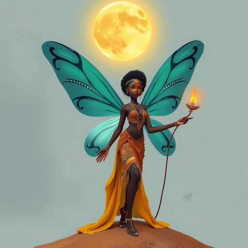 Prompt: African fairy ✨️ 