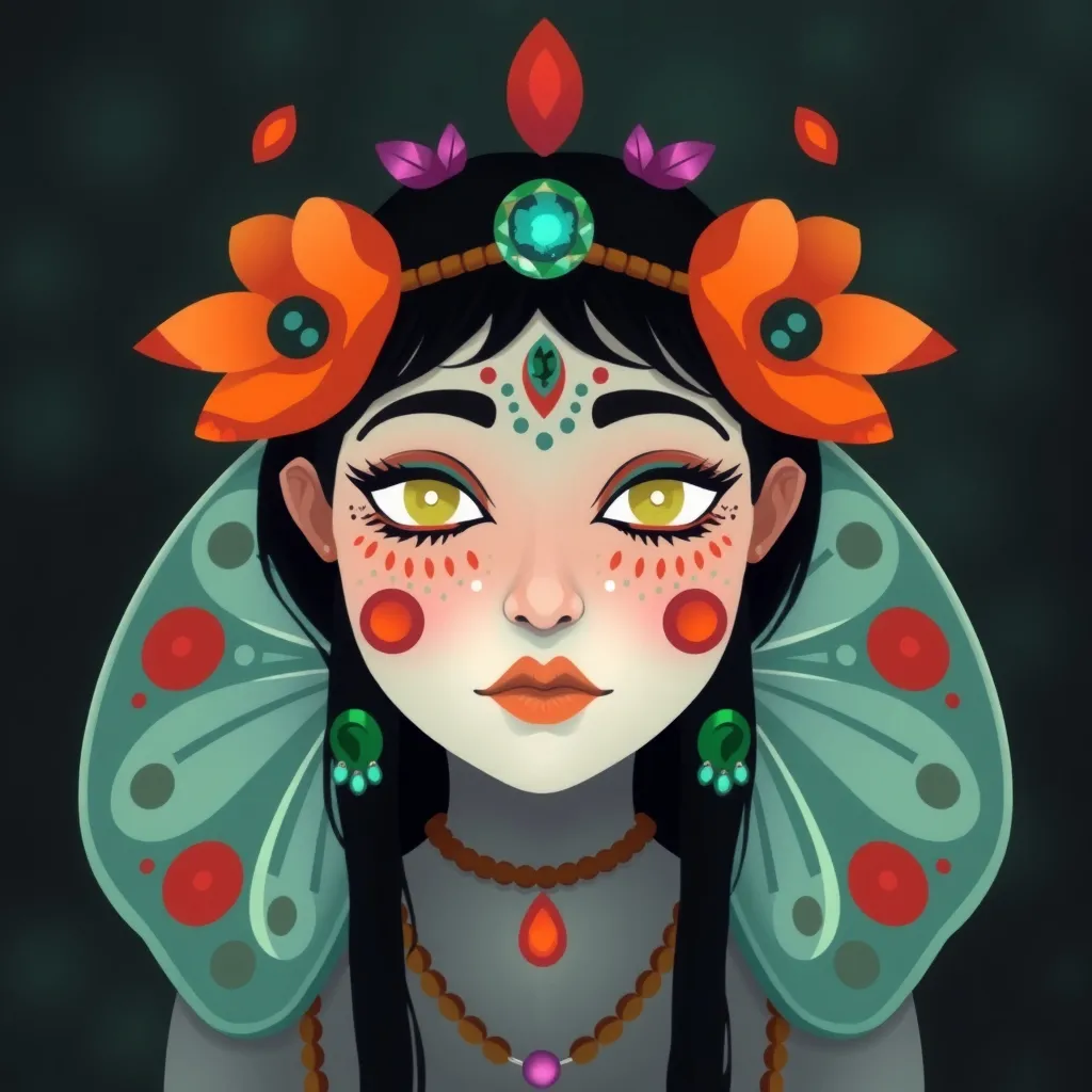 Prompt: Indigenous fairy face ✨️ 