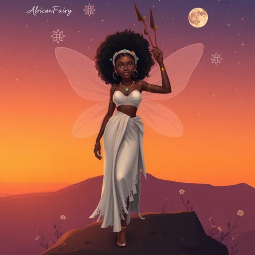 Prompt: African fairy ✨️ 