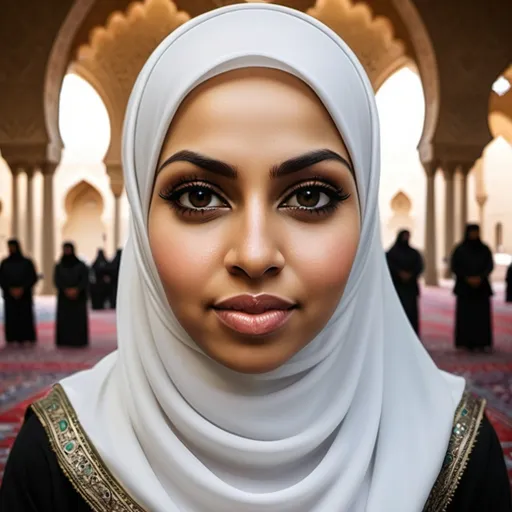 Prompt: Powerful Muslim woman