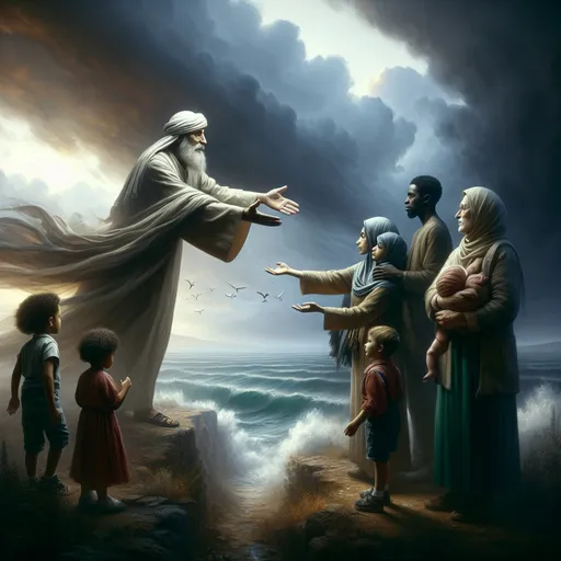 Prompt: Father please hold on to us we are in great need of You 