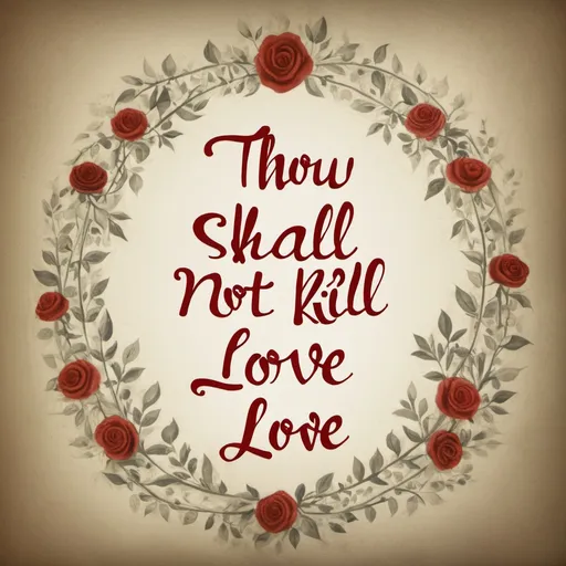 Prompt: Thou shall not kill love