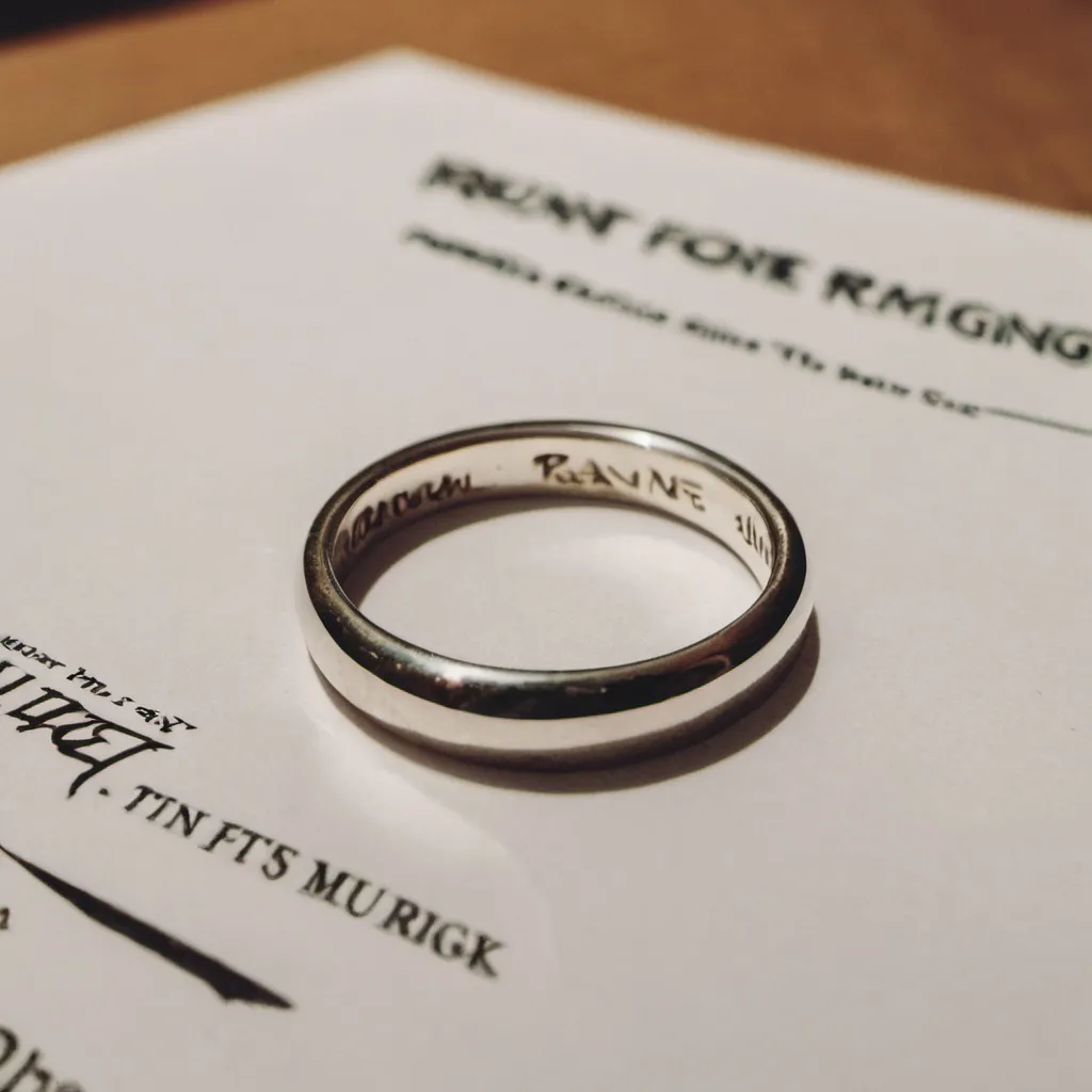 Prompt: Don't forget the ring 