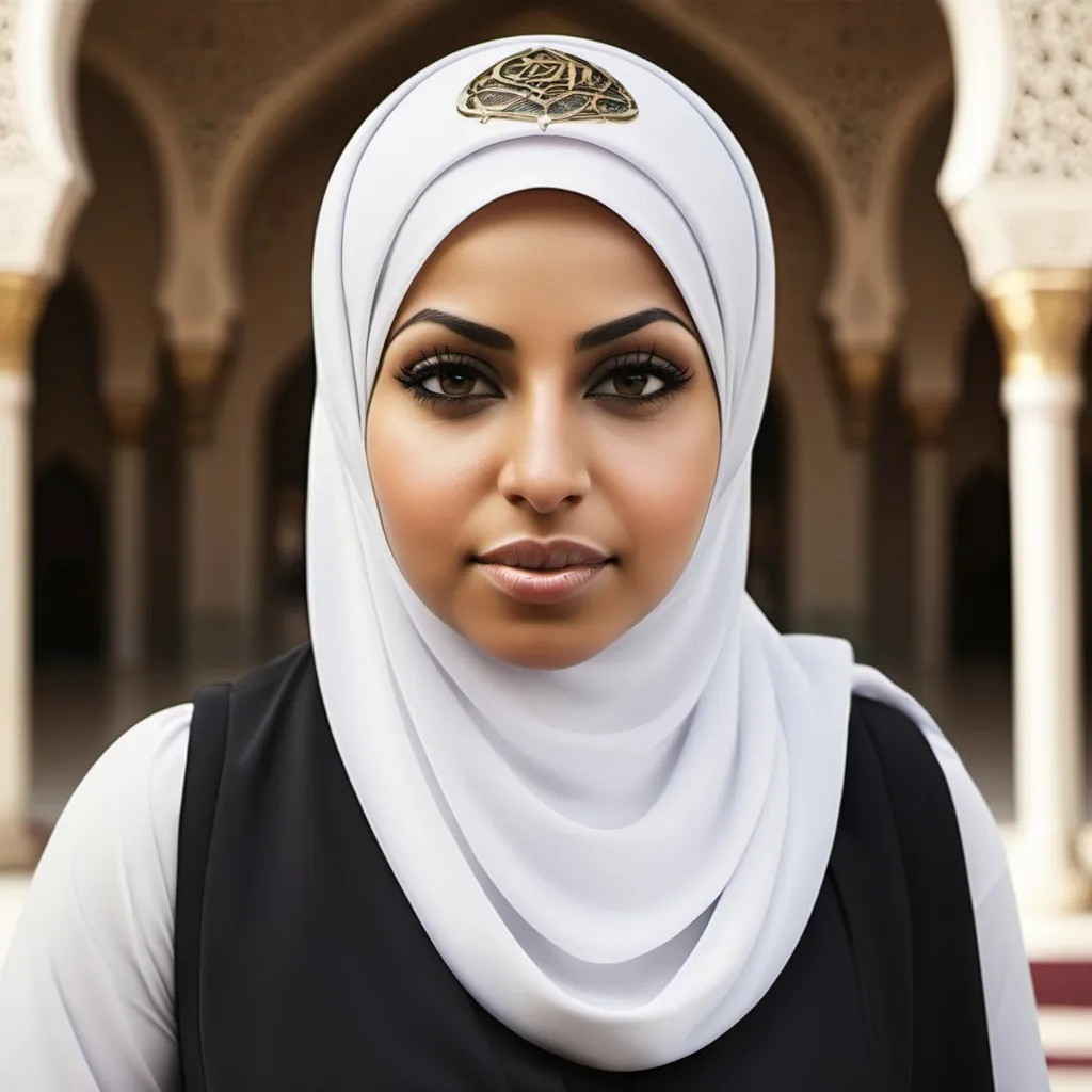 Prompt: Powerful Muslim woman