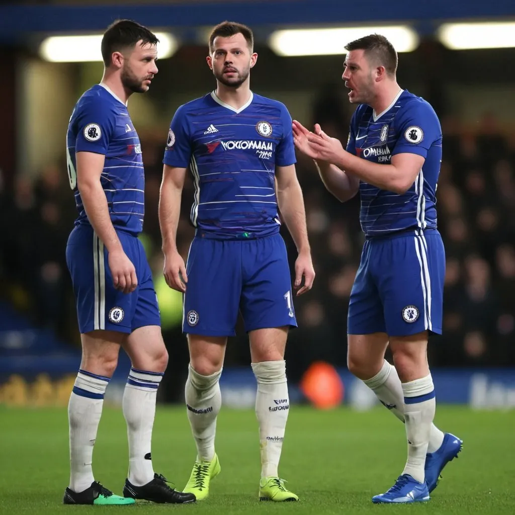 Prompt: chelsea losing to burnley 1000-0