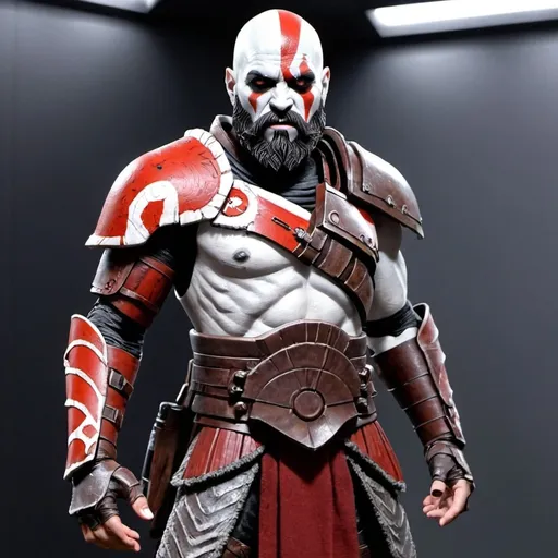 Prompt: Star Wars Kratos with armour