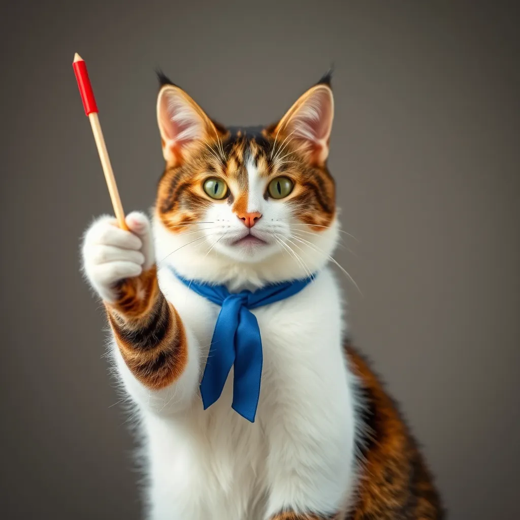 Prompt: A cat waving a dutch flag