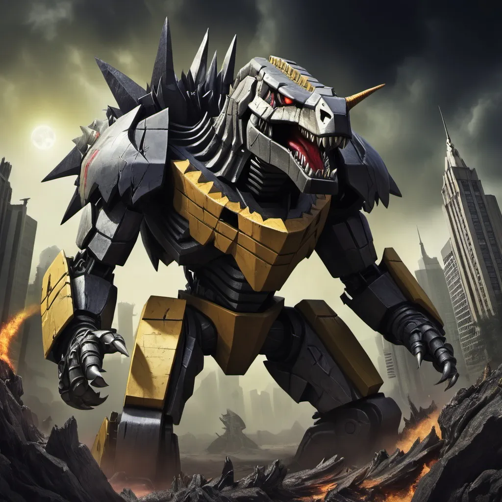 Prompt: Grimlock the planet eater 