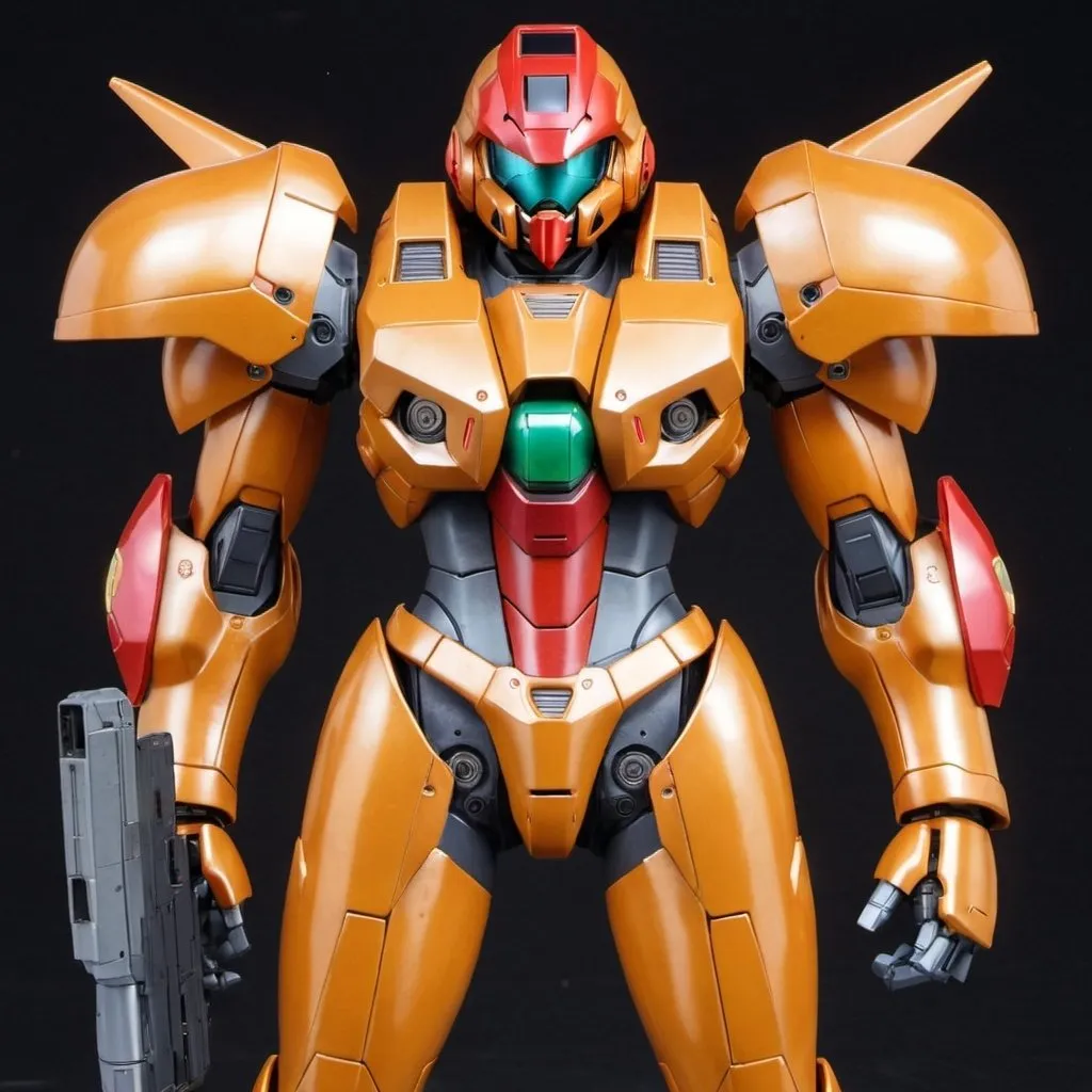 Prompt: Samus a Gundam.