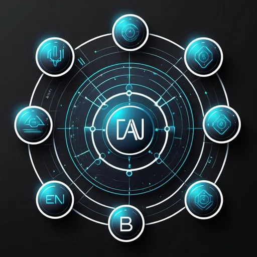 Prompt: Icon with transparent background for a Collection of Bayesian Network classifiers written in C++, high-tech futuristic design, professional, futuristic, tech-savvy, Bayesian Network classifiers, futuristic digital art, highres, ultra-detailed, professional, futuristic design, machine learning, digital art, tech-savvy, detailed, iconic, machine learning, modern, coding, programming, futuristic lighting, transparent background, tech-themed, professional, highres, detailed, futuristic, digital art, sleek design, cool tones, multi color, multi color, the left node has the word Bayes and the right node has the word Net or the center node has the word BayesNet