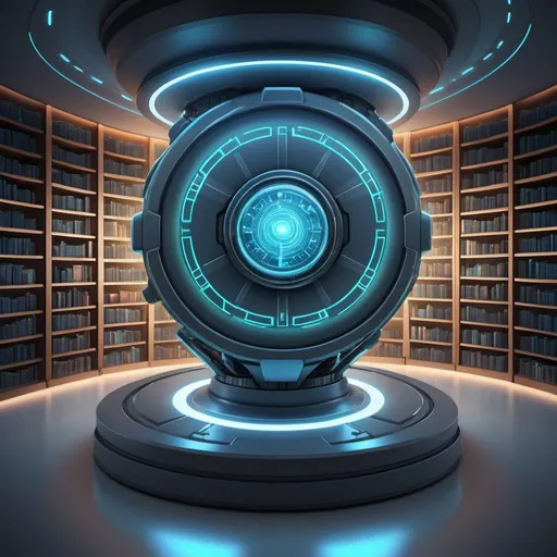 Prompt: Icon for a library created to read Arff files, high-tech futuristic design, professional, futuristic digital art, highres, ultra-detailed, professional, machine learning, digital art, tech-savvy, iconic, high-tech, modern, coding, programming, futuristic color scheme, futuristic lighting, tech-themed, sleek design, cool tones