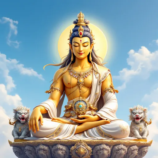 Prompt: Tibetan deity Hayagriva calm

