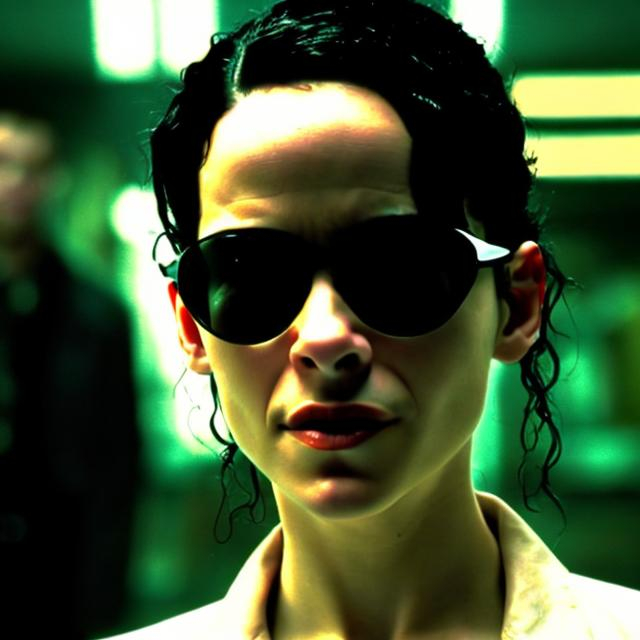 Prompt: Marla singer in the matrix style