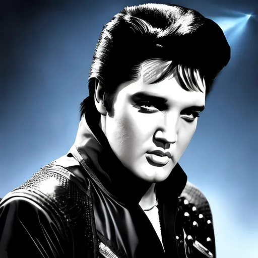 Prompt: Elvis presley as a cyborg terminator
