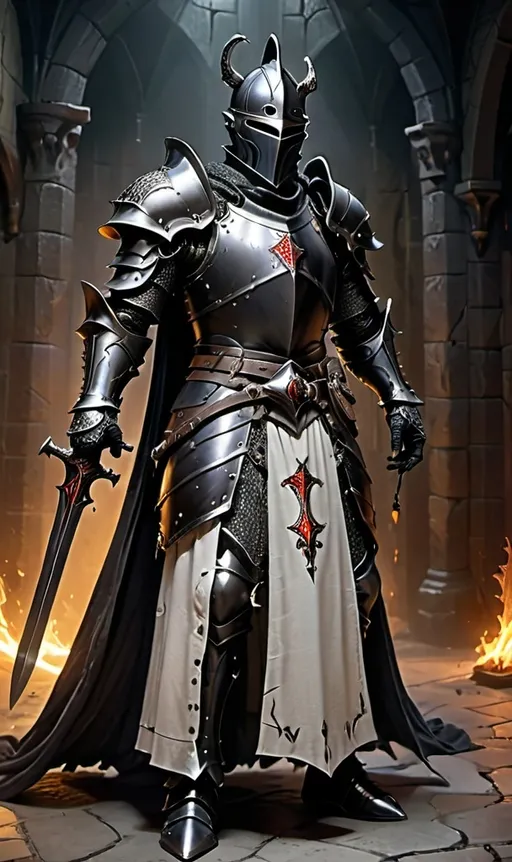 Prompt: full figure d&d black knight, hight details, realistic, 3d effect