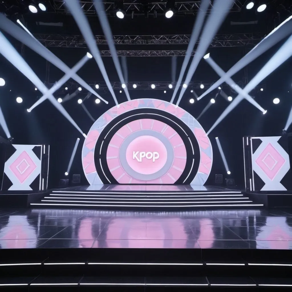 Prompt: kpop stage performance background