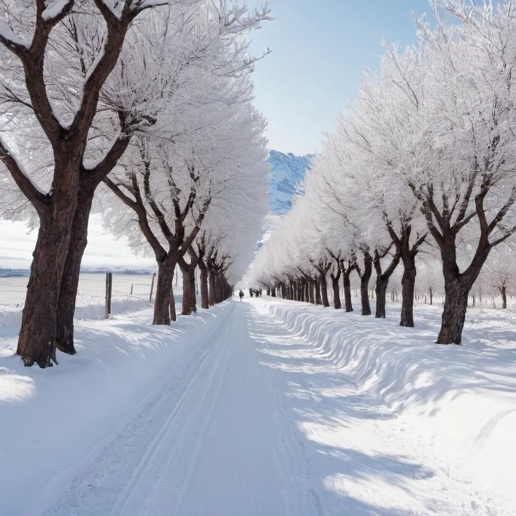 Prompt: Quiero una imagen de promoción para mi empresa de viajes turísticos, la empresa se llama escápate conmigo tour, la temática es paisaje de nieve, quiero el el valor del vine esté en la esquina derecha superior en forma de circuito 180000