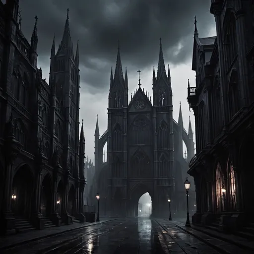 Prompt: Dark Gothic City
