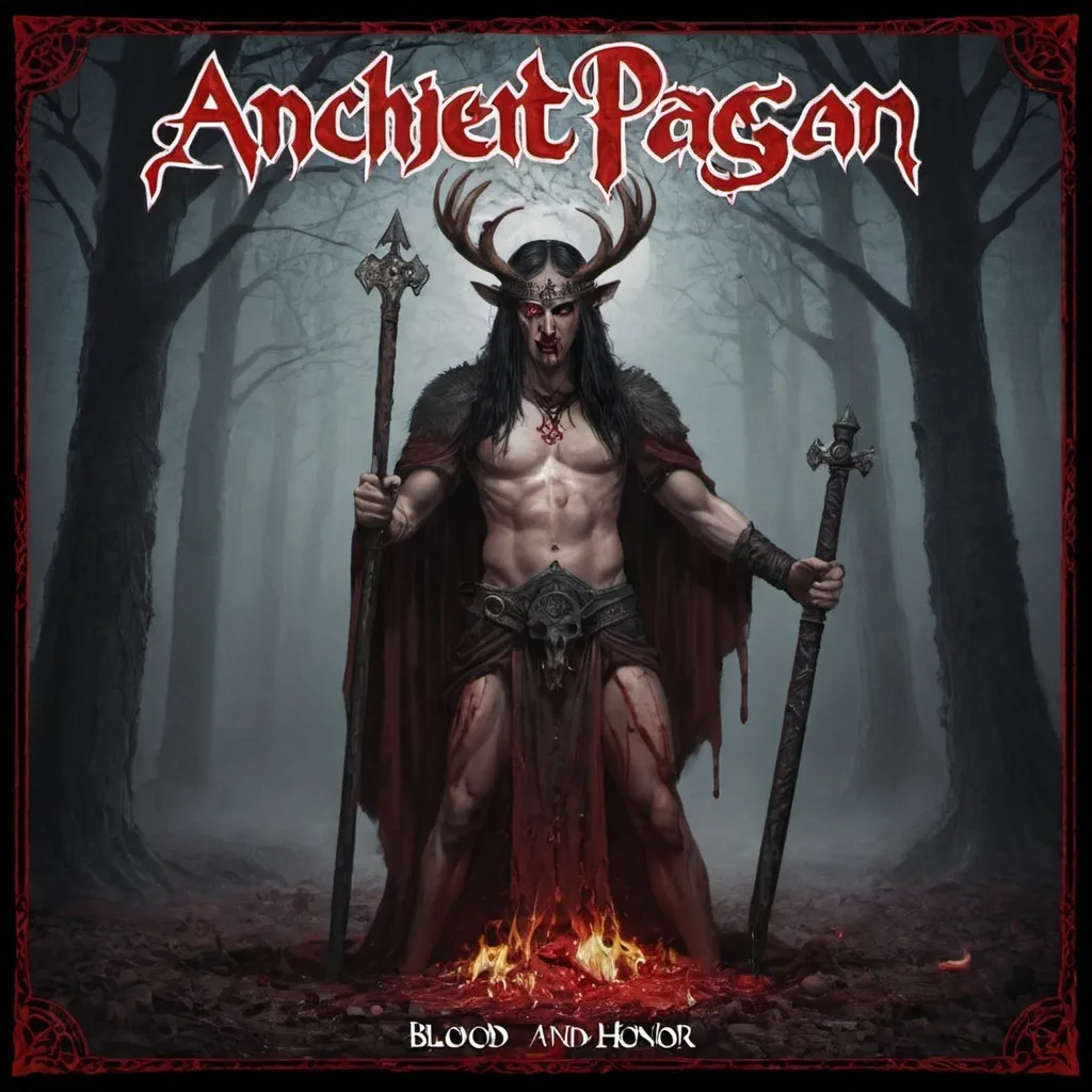 Prompt: anchient pagan blood and honor