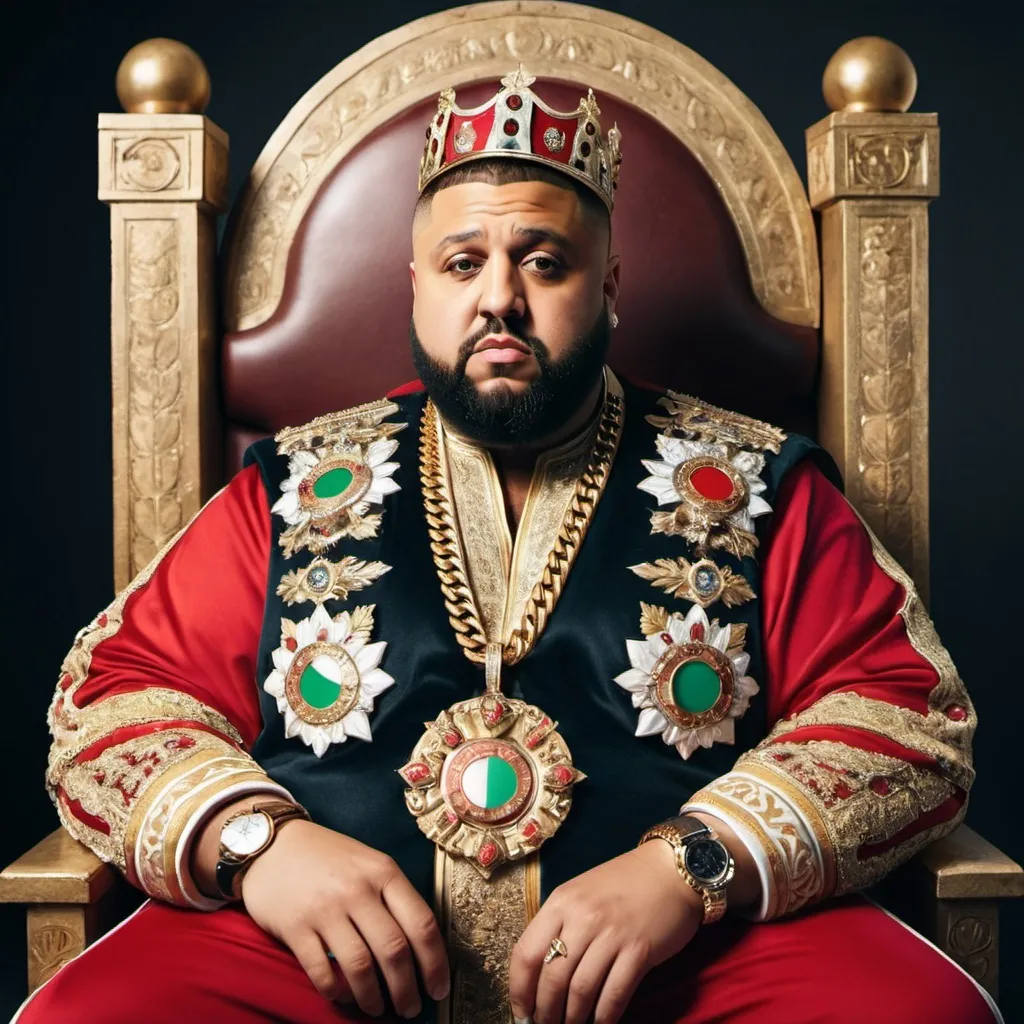 Prompt: An image of DJ Khaled as a Bulgarian czar 