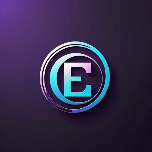 Prompt: Create a logo for me that is a combination of two letters E and P, don't make this logo a combination of purple and blue colors.