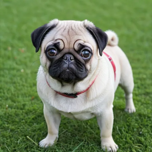 Prompt: an adorable pug  
