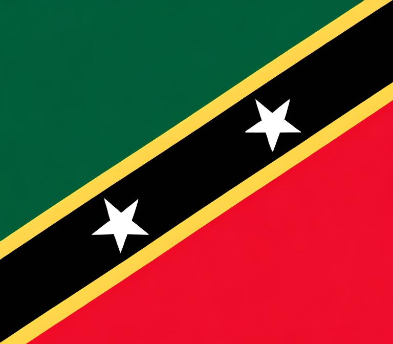 Prompt: st kitts and nevis flag