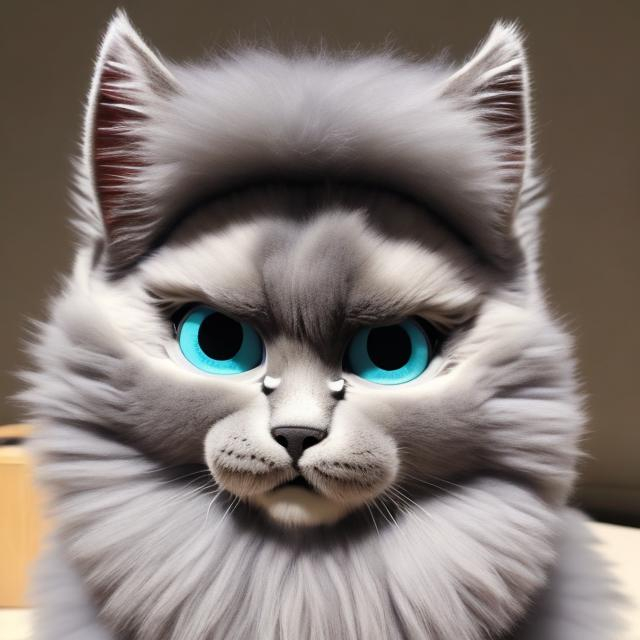 Prompt: Feline fluffy alien animal medium size unusual fur pattern varied colors gentle intelligent loyal