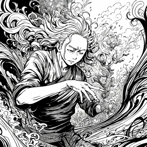 Prompt: manga sketch of Eijiro kiroshima, dynamic poses, expressive characters, detailed linework, lively backgrounds, black and white, dramatic emotions, intricate hairstyles, artistic flair, high contrast, immersive storytelling, whimsical elements, vivid imagination, fluid motion, 4K, ultra-detailed, captivating composition, versatile styles.