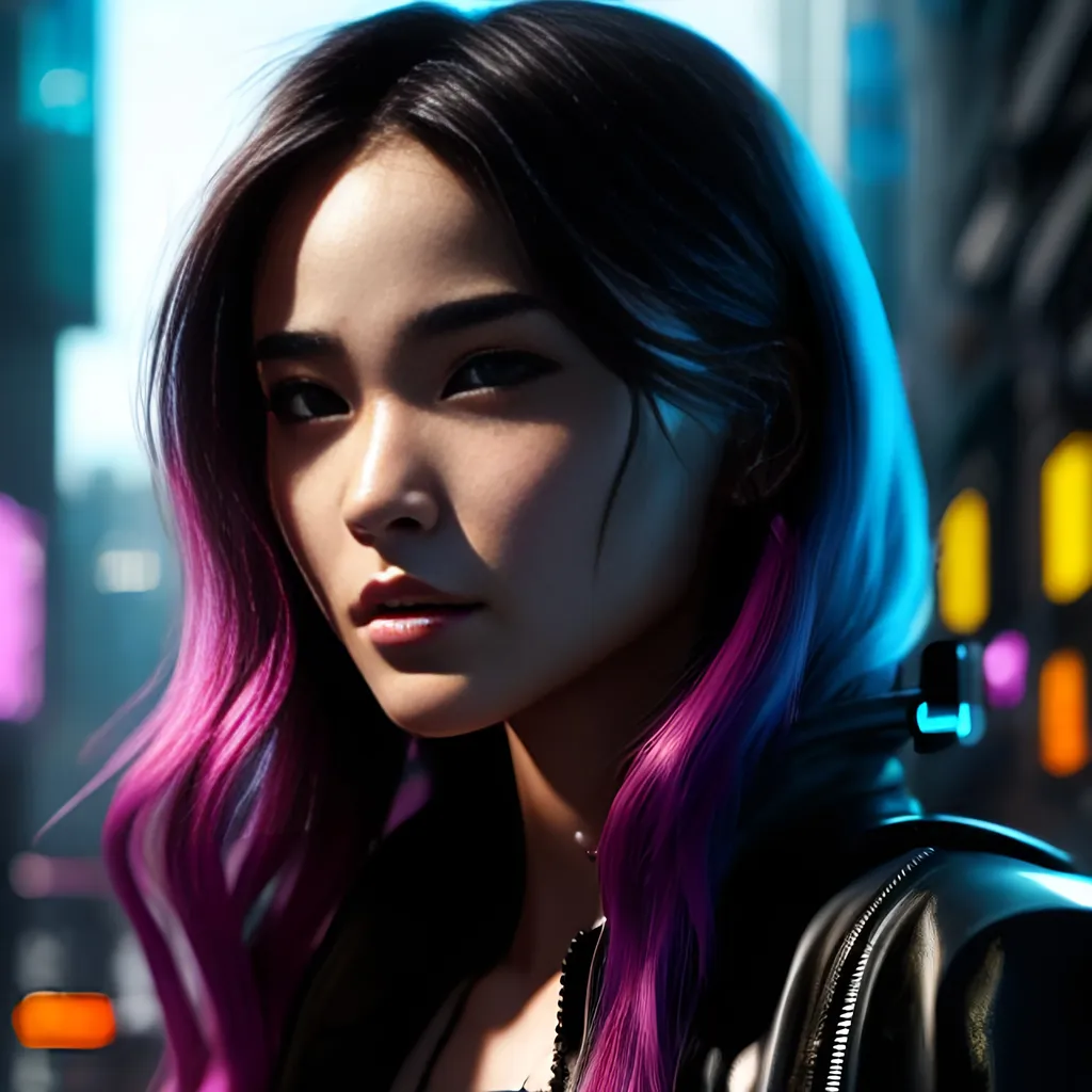 Prompt: portrait, 1girl, V((Cyberpunk: 2077)) close ups, 21 years old, Cyberpunk Edgerunners style, highly detailed, detailed and high quality background, oil painting, digital painting, Trending on artstation , UHD, 128K,  quality, Big Eyes, artgerm, highest quality stylized character concept masterpiece, award winning digital 3d, hyper-realistic, intricate, 128K, UHD, HDR, image of a gorgeous, beautiful, dirty, highly detailed face, hyper-realistic facial features, cinematic 3D volumetric, illustration by Marc Simonetti, Carne Griffiths, Conrad Roset, 3D  girl, Full HD render + immense detail + dramatic lighting + well lit + fine | ultra - detailed realism, full body art, lighting, high - quality, engraved | highly detailed |digital painting, artstation, concept art, smooth, sharp focus, Nostalgic, concept art,