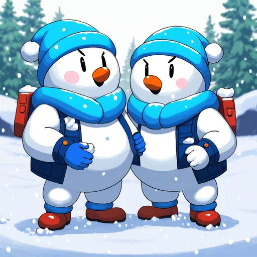 Prompt: Snow Bros