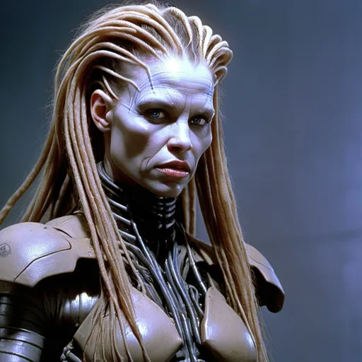 Prompt: Female psychlos from Battlefield Earth 